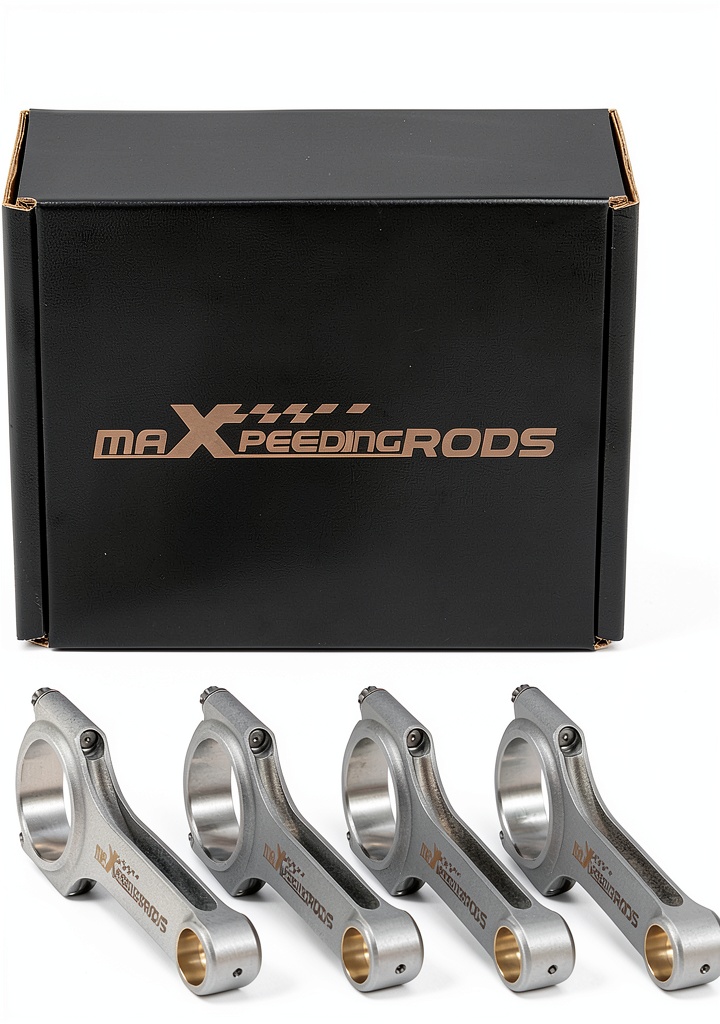 maXpeedingrods connecting rods laid out with ARP bolts