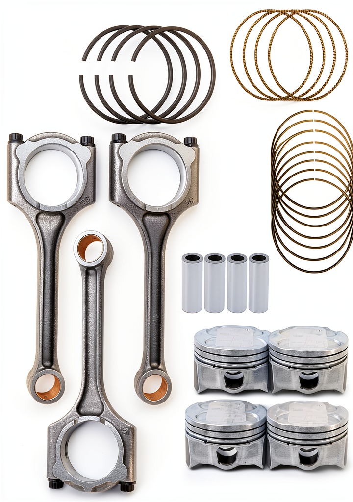 Mechanic installing Thomletha connecting rod set in a Kia engine