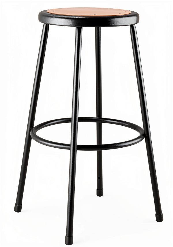 National Public Seating 30in Duty Steel Stool Black Model 6230-10-0