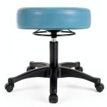 17" Table Height Adjustable Round Stool TAKE UR SEAT Blue 17in-0