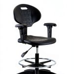 LT43909 Tulip Chair E Com Seating – Polyurethane, Nylon Base, Casters-0