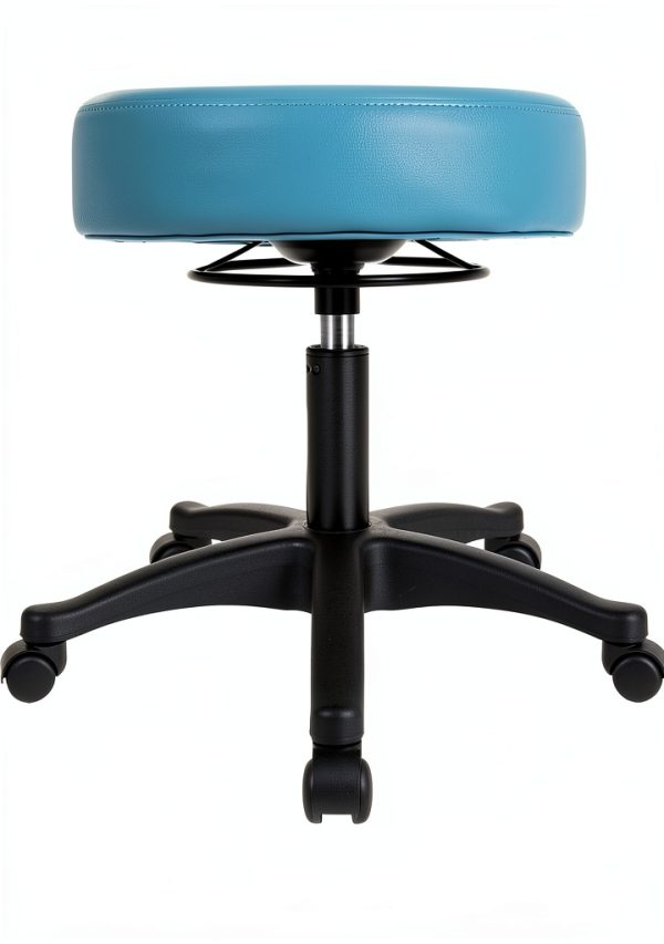 17" Table Height Adjustable Round Stool TAKE UR SEAT Blue 17in-1