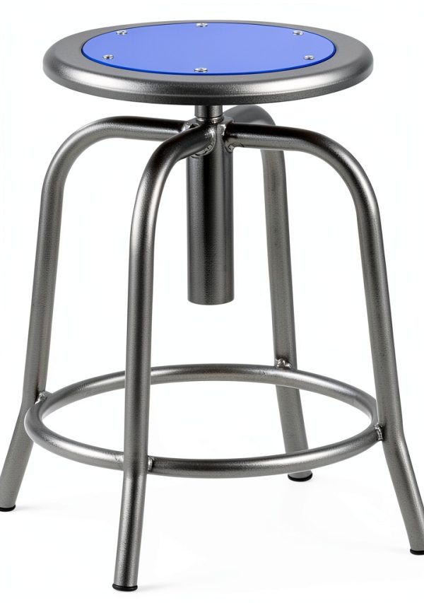 National Public Seating Height Adjustable Stool 18 to 25 Inch Seat-1