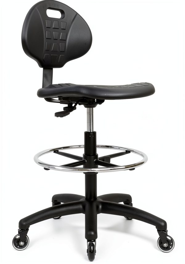 Chair Master ESD Anti Static Lab Chair Tall Stool Rollerblade Casters-2
