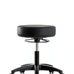 Desk Height Black Vinyl Stool-0