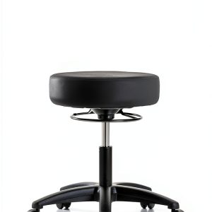 Desk Height Black Vinyl Stool-0