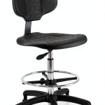 BenchPro Deluxe Chrome Foam Chair with chrome finish, heavy nylon base-0