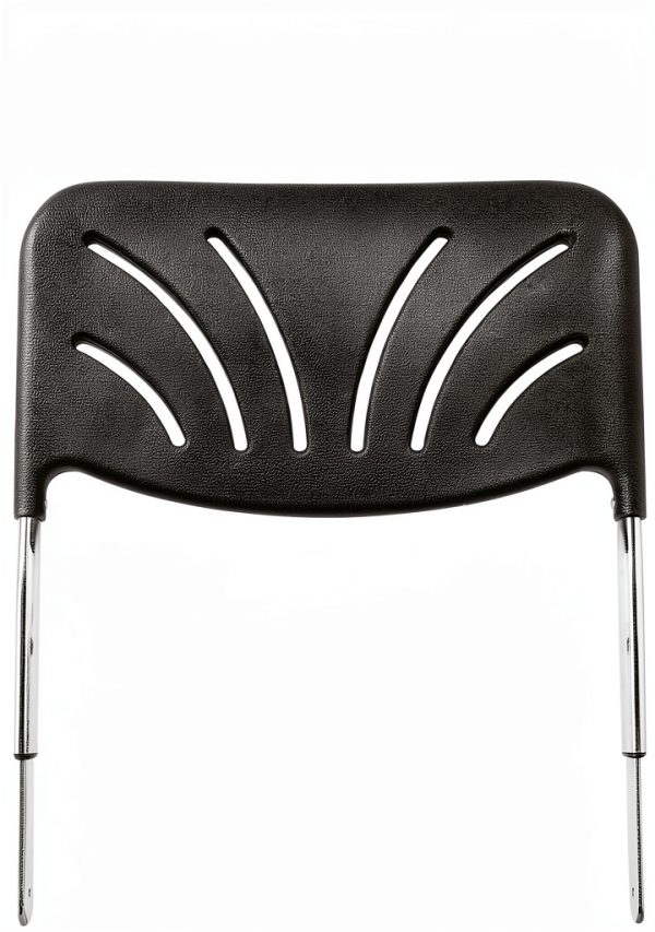 National Public Seating 22" Elephant Z-Stool with Backrest Black-8