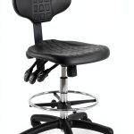 BenchPro Deluxe Chrome & Firm Polyurethane Foam Chair with 18” Adjustable Footring, 3 Lever Control, 21"-31" Height Adjustment and 450 lbs Capacity.-0