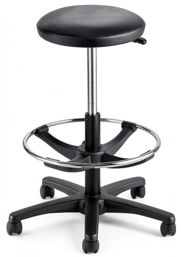 Extended Height Lab Stool Safco 3436BL Black Adjustable Height Lab-1