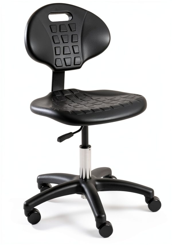 BenchPro Deluxe Chrome Foam Chair Adjustable Height 5"-21" Seat 450lb-1