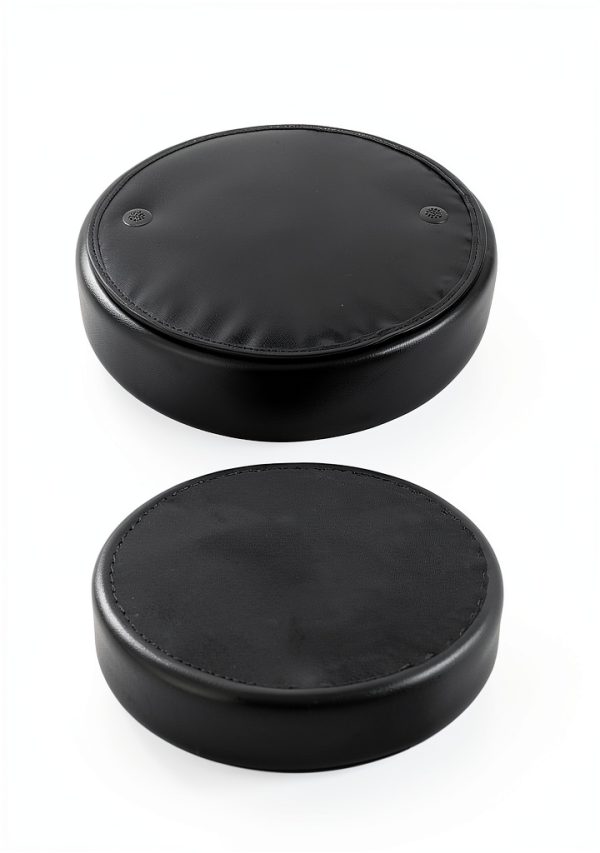 Chair Master Adjustable Round Lab Stool Desk Height Black-3
