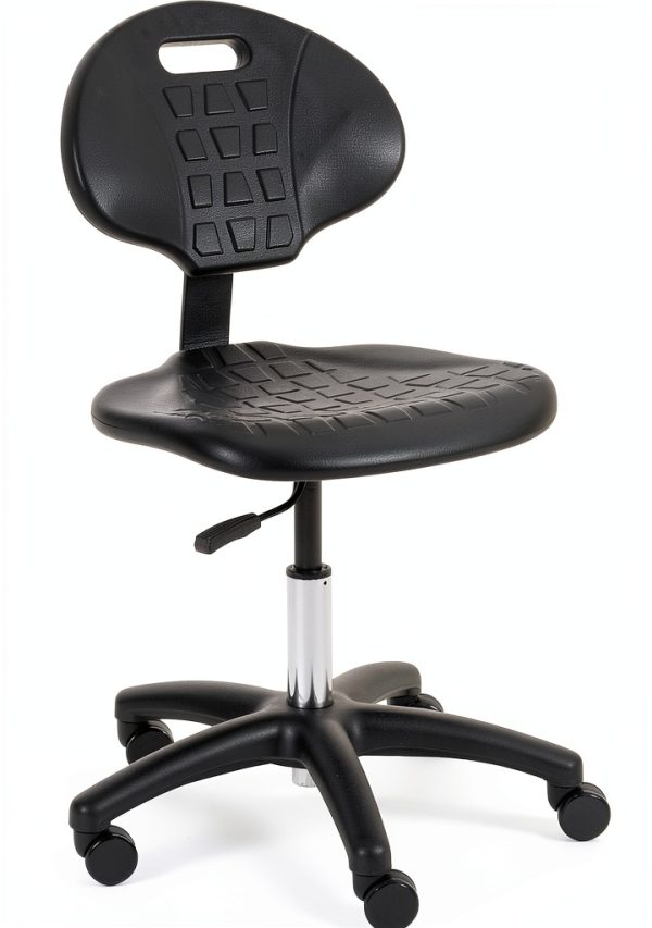 BenchPro Deluxe Chrome Foam Chair Adjustable Height 5"-21" Seat 450lb-0