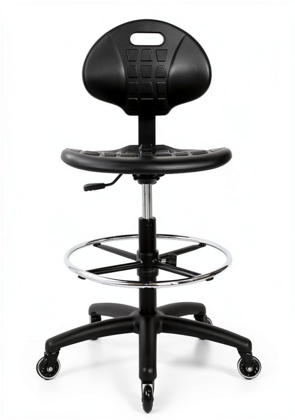 Chair Master ESD Anti Static Lab Chair Tall Stool Rollerblade Casters-6