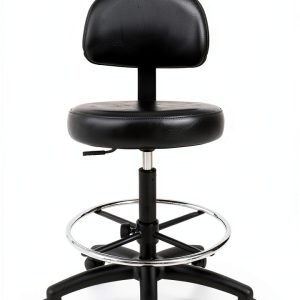Chair Master Adjustable Chair – Black Bench Height for Labs & Offices-0