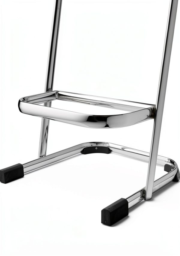 National Public Seating 22" Elephant Z-Stool with Backrest Black-5