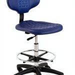BenchPro Blue Urethane Office Chair LNT-UB-1L Adjustable Height-0